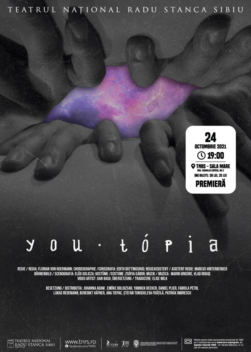 TNRS prezintă spectacolul „you·tópia”, premieră a Secției germane