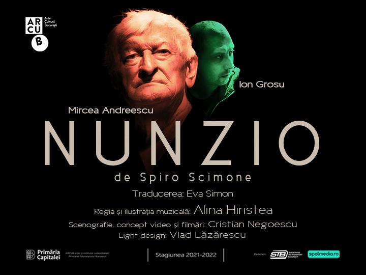 Premiera spectacolului de teatru „Nunzio” | 15 - 16 octombrie | Sala Mare ARCUB