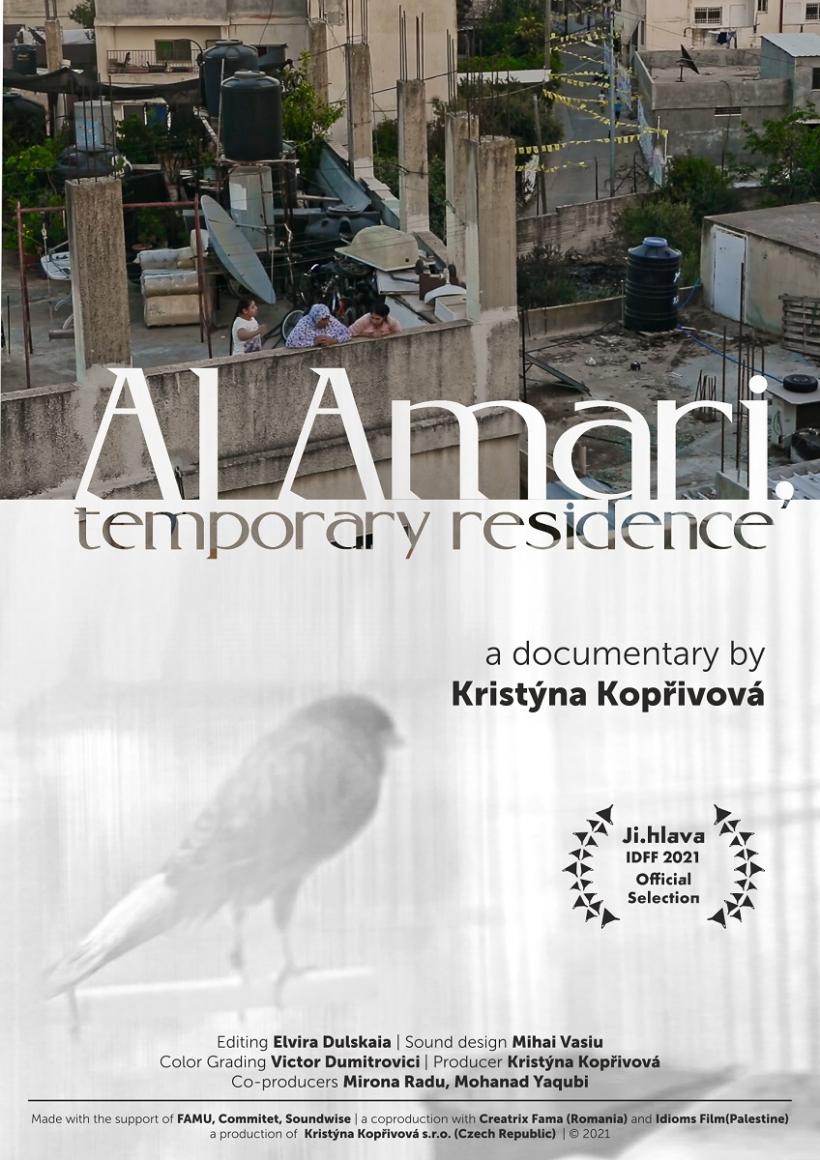 Documentarul Al Amari, reședință provizorie, co-producție Republica Cehă, România și Palestina, în premieră mondială la cea de-a 25-a ediție  a Festivalului de Film Documentar de la Jihlava