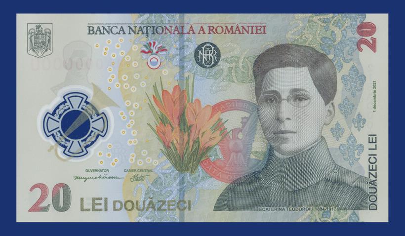 BNR pune în circulație bancnota de 20 de lei. O premieră pentru România