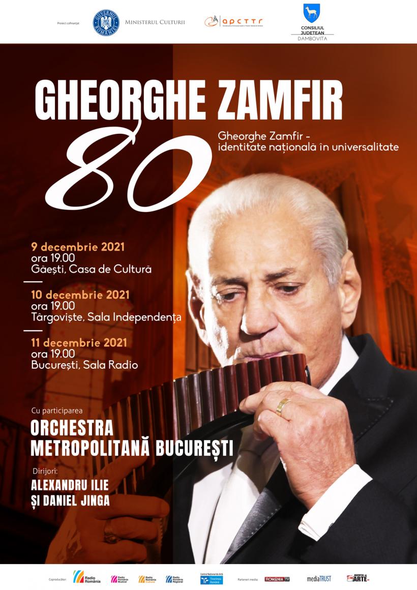 Gheorghe Zamfir 80 – concerte extraordinare în trei oraşe din România – între 9 şi 11 decembrie