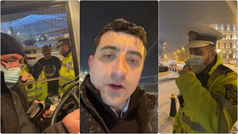 Scandal uriaș la Iași dintre polițiștii de la Rutieră și George Simion. „Nu e vina Poliției, ca să ne înțelegem! E vina ăstora care le dau ordine în halul ăsta. Așa au primit ei ordin că nu avem voie cu autocarul în parcare”