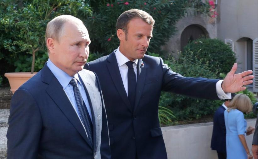 Macron şi Putin sunt de acord să încerce să ajungă la o încetare a focului în estul Ucrainei