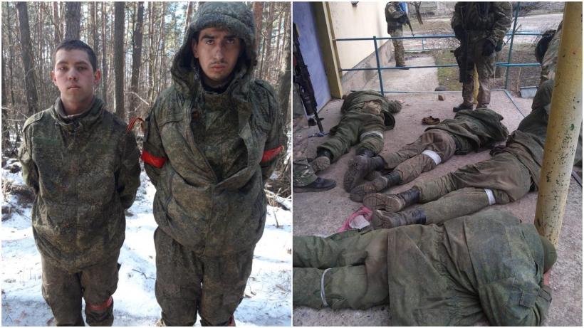 Primii soldați ruși luați prizonieri de armata ucraineană