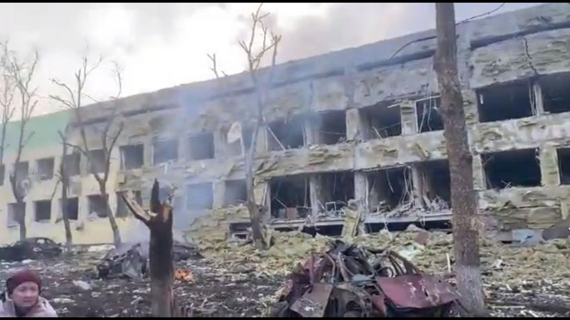 Spitalul de copii din Mariupol a fost distrus de un raid aerian rusesc