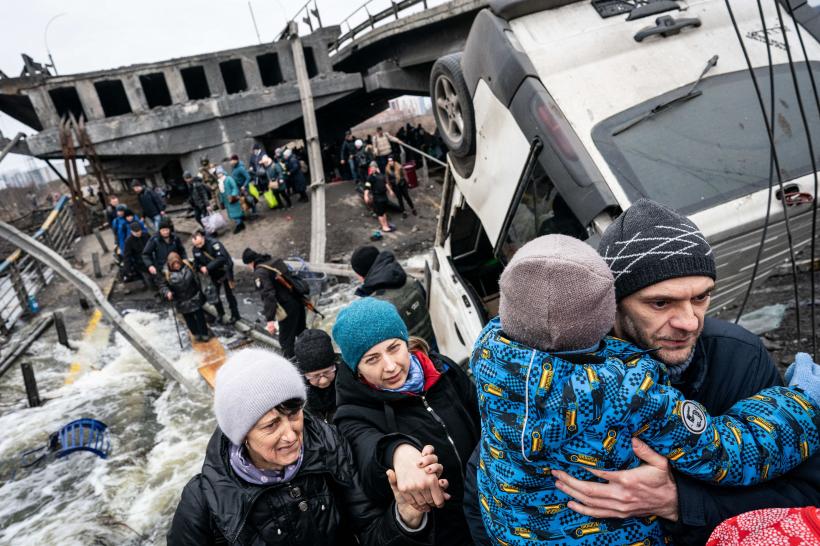 Ucraina: Un tren pentru refugiați a fost atacat!