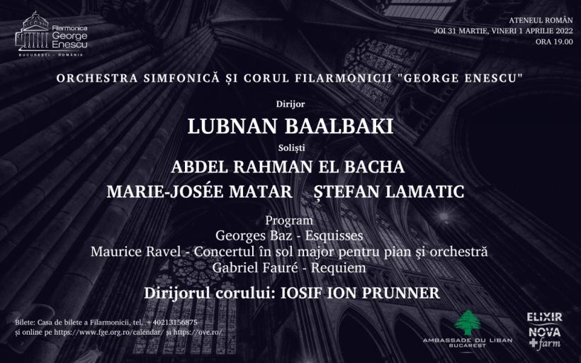 Muzicieni de top din Liban, în stagiunea Filarmonicii „George Enescu”