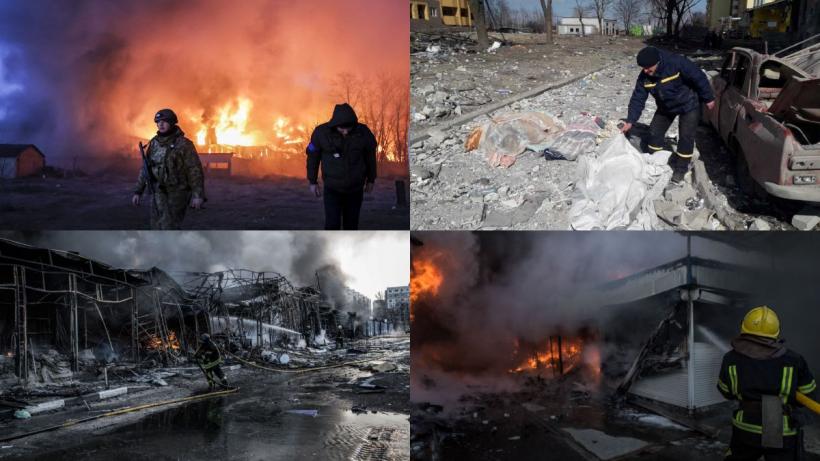 Un depozit de combustibil a luat foc în orașul rusesc Belgorod, de lângă granița cu Ucraina