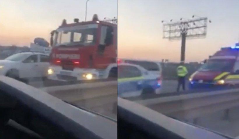 Accident pe Șoseaua București-Ploiești: Șapte mașini au fost implicate