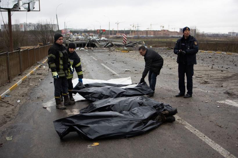 Groapă comună cu zeci de ucraineni uciși, găsită în Buzova, în apropiere de Kiev