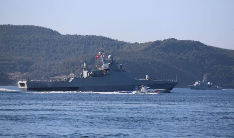 Forțele ucrainene ar fi lovit o navă de război rusească din Marea Neagră