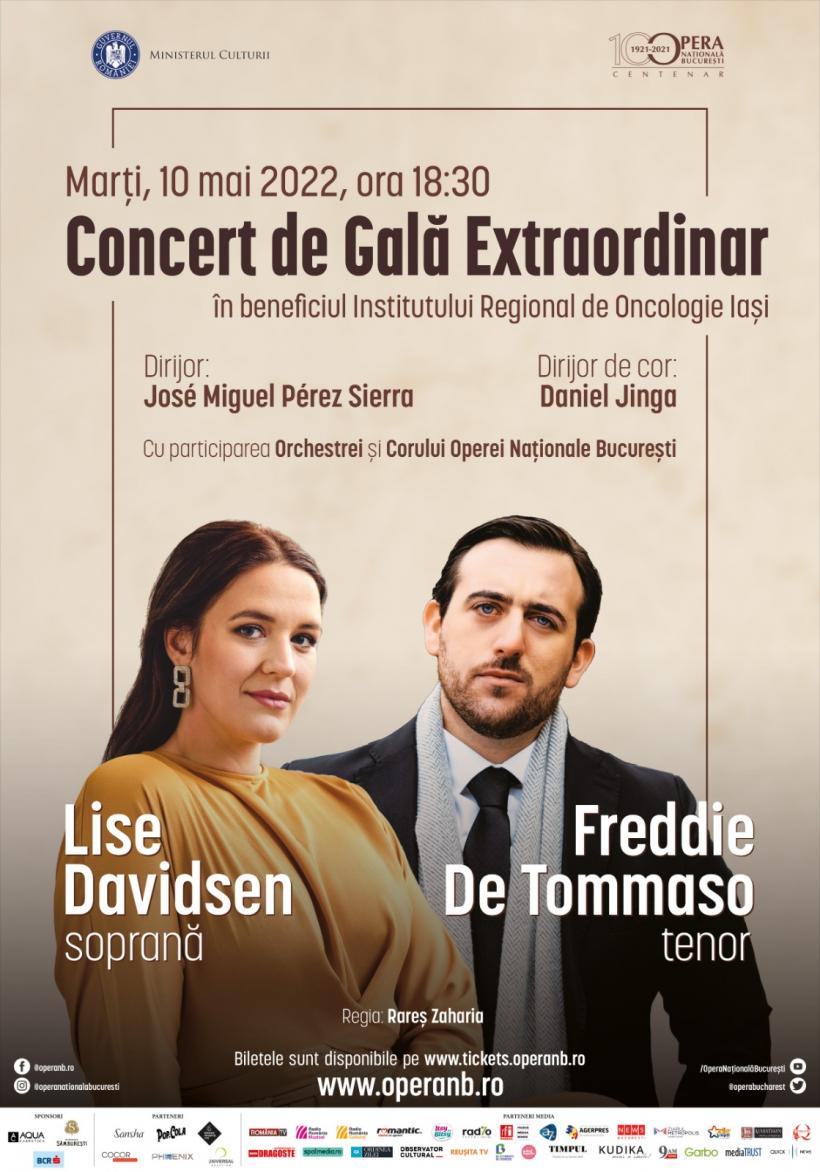 Tenorul Freddie De Tommaso se alătură sopranei Lise Davidsen pentru concertul umanitar de la Opera Națională București 