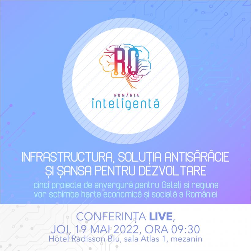 LIVE VIDEO Conferință Națională „România Inteligentă”, cu Galațiul în centrul atenției