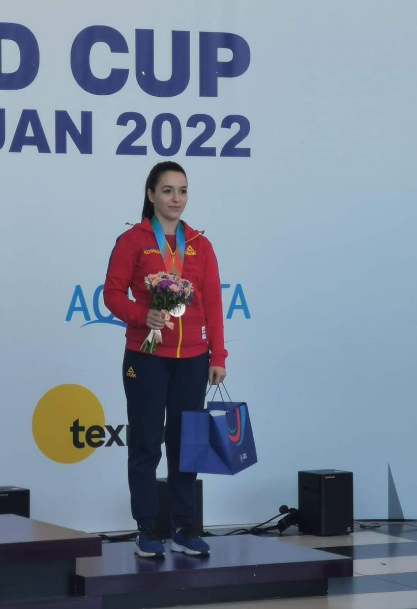 Laura Ilie ca câștigat medalia de bronz la Cupa Mondială de tir sportiv de la Baku