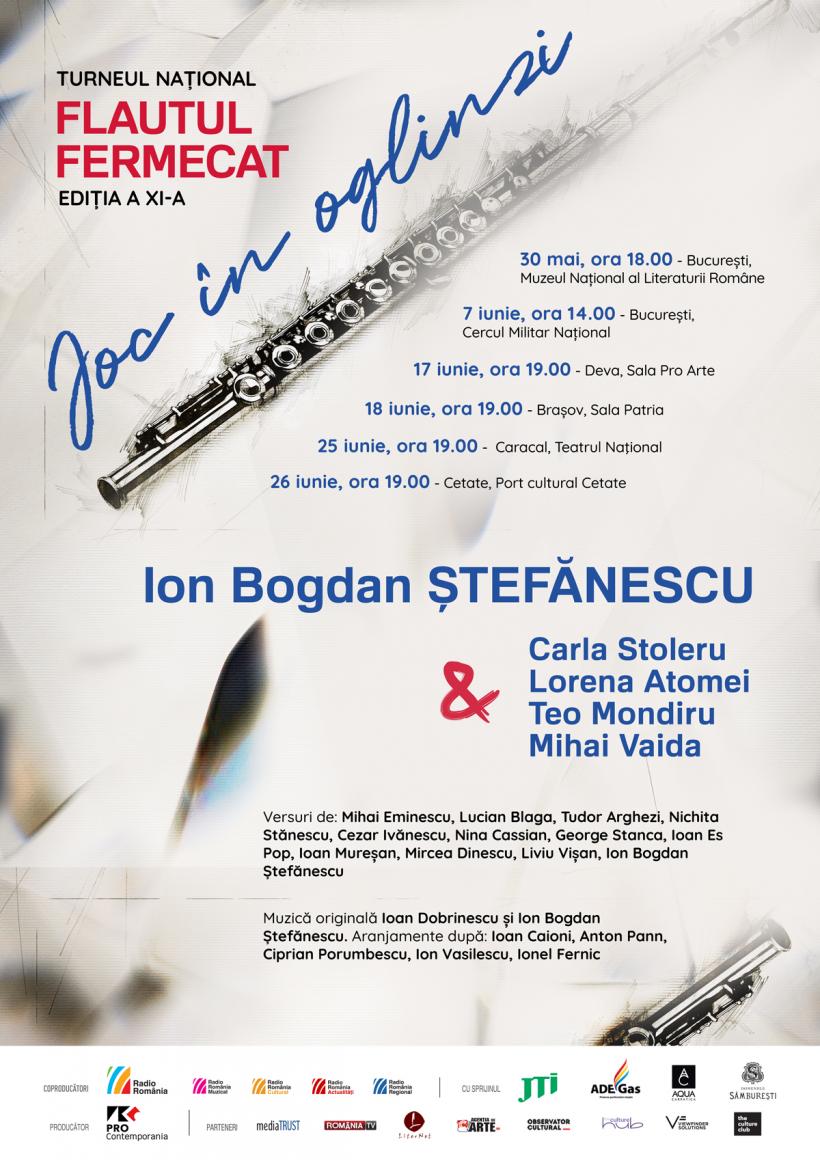 Turneul naţional Flautul fermecat – Joc în oglinzi, cu Ion Bogdan Ștefănescu, începe pe 30 mai la Bucureşti 18788409