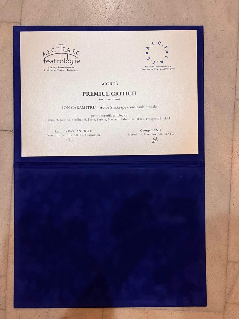Festivalul Internațional Shakespeare de la Craiova a tras cortina cu un elogiu adus genialului Ion Caramitru 18788764