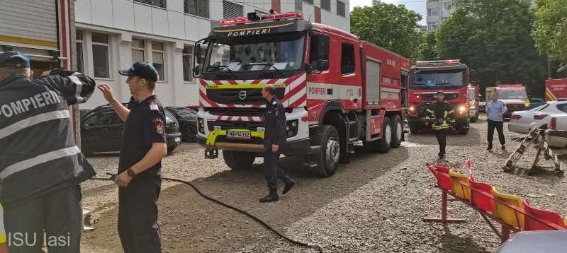 Incendiu la Spitalul de Copii Sfânta Maria din Iași. Au fost evacuaţi 50 de copii şi 150 de persoane adulte