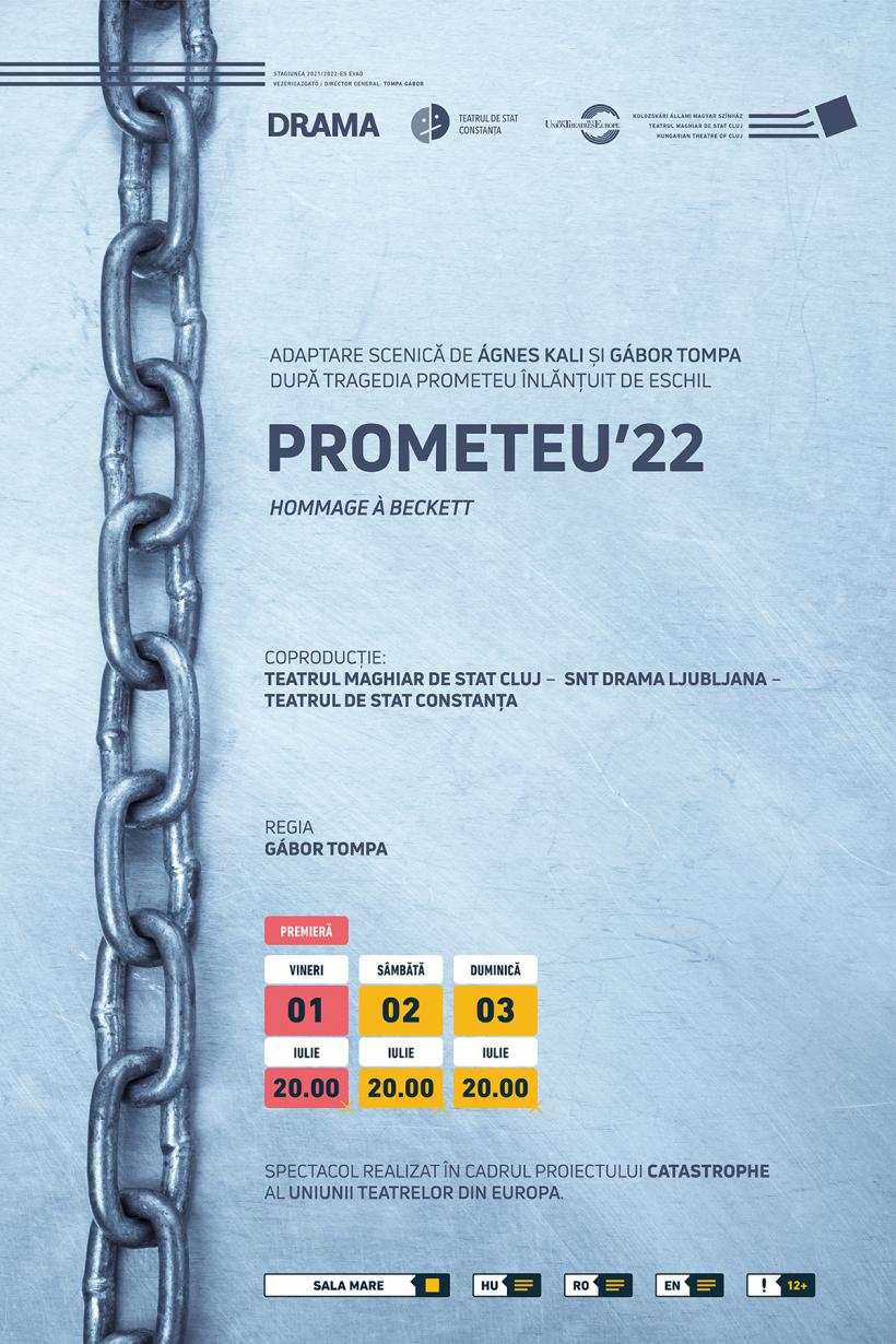 Premiera spectacolului PROMETEU’22 (Hommage à Beckett) după Eschil, în regia lui Gábor Tompa, la Teatrul Maghiar de Stat