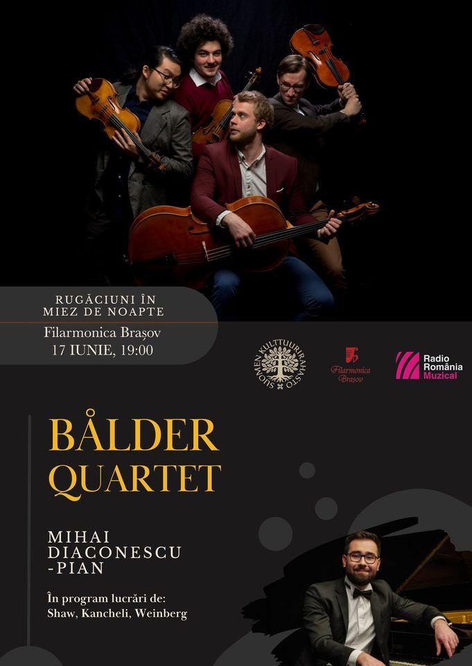 Cvartetul finlandez BÅLDER în stagiunea camerală a Filarmonicii „ George Enescu”