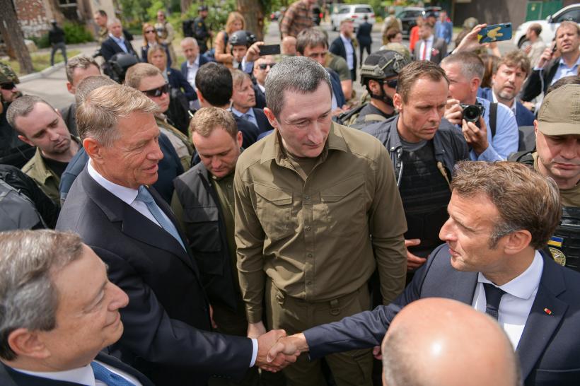 Live TEXT Război în Ucraina, ziua 113. Klaus Iohannis, Emmanuel Macron, Olaf Scholz și Mario Draghi, vizită la Irpin
