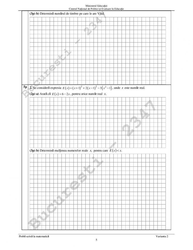 Subiecte Matematică Evaluare Națională 2022. Ce le-a picat elevilor la matematică 18790379