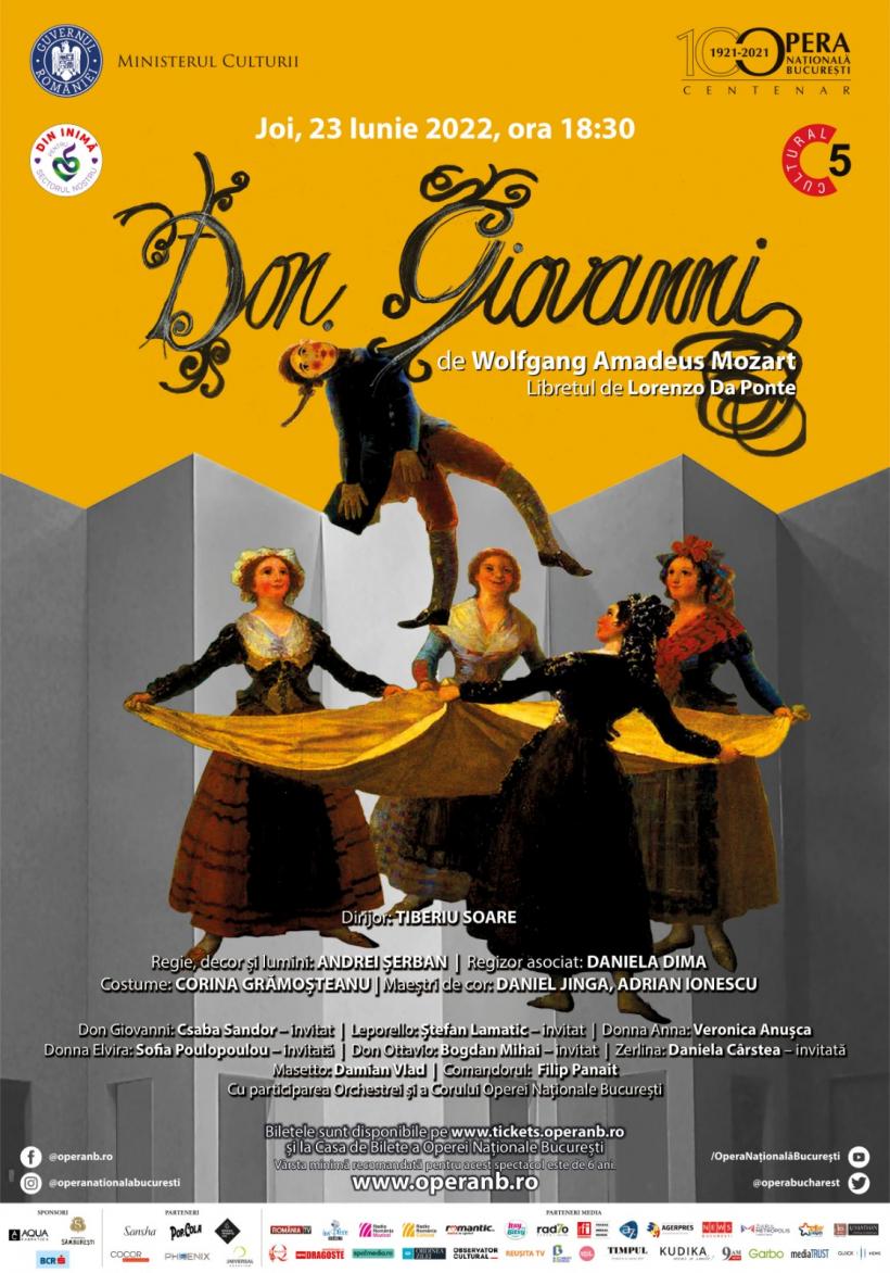 „Don Giovanni” în regia lui Andrei Șerban deschide Bucharest Opera Festival de pe scena Operei Naționale București