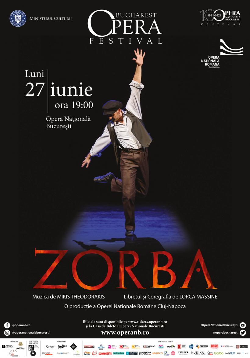 Opera clujeană pe scena BUCHAREST OPERA FESTIVAL cu un spectacol de balet fenomen: ZORBA