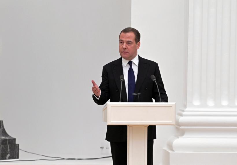 Delegație condusă de Dmitri Medvedev în regiunea Donbas