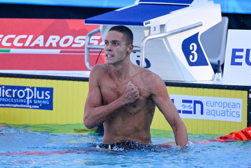 David Popovici e în finală și la 200 metri liber, la europene de natație de la Roma