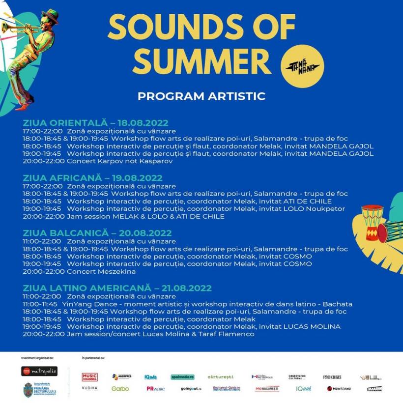Concerte, jam sessions si ateliere la Sounds of Summer – Jam in the Park, intre 18 – 21 august, in Parcul Obor 18796225