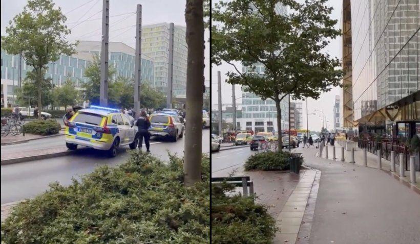 Incident armat într-un centru comercial din Suedia