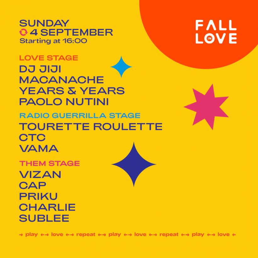Festivalul Fall in Love anunță programul pentru trei zile de poveste la Palatul Mogoșoaia