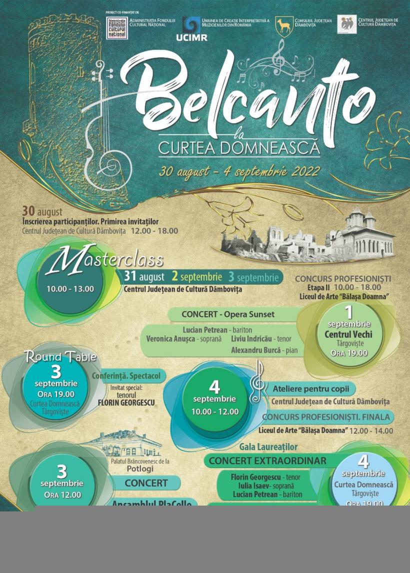 BELCANTO LA CURTEA DOMNEASCĂ