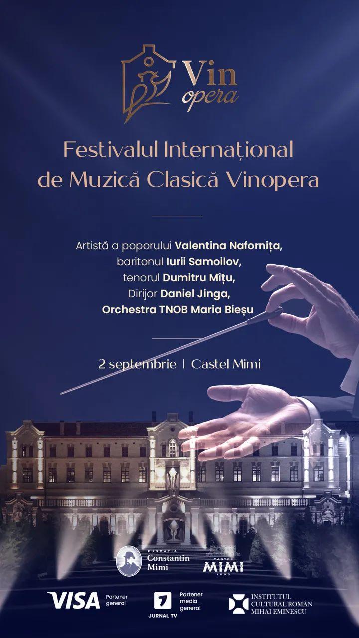 Soprana Valentina Naforniţă şi dirijorul Daniel Jinga  la Festivalul Internațional de Muzică Clasică VinOPERA, pe 2 septembrie 