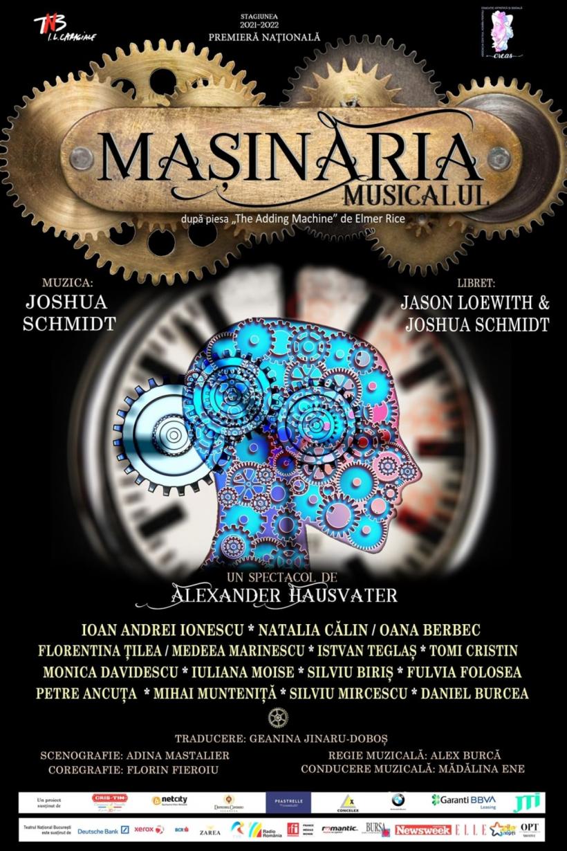 „Mașinăria.Musicalul”, o coproducție în regia lui Alexander Hausvater are premiera europeană la Teatrul Național din București