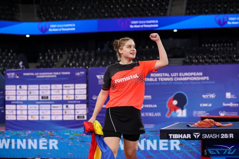 Constănțeanca Elena Zaharia este CAMPIOANA Europei la simplu feminin U21 la tenis de masă!  18799698