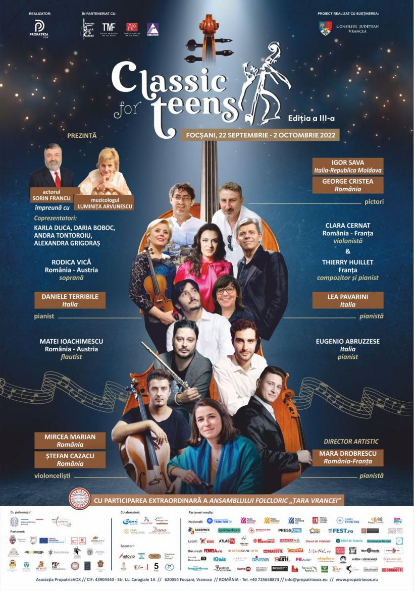 CLASSIC FOR TEENS revine cu ediția a III-a,  la Focşani, între 22 Septembrie şi 2 Octombrie 2022 18799939
