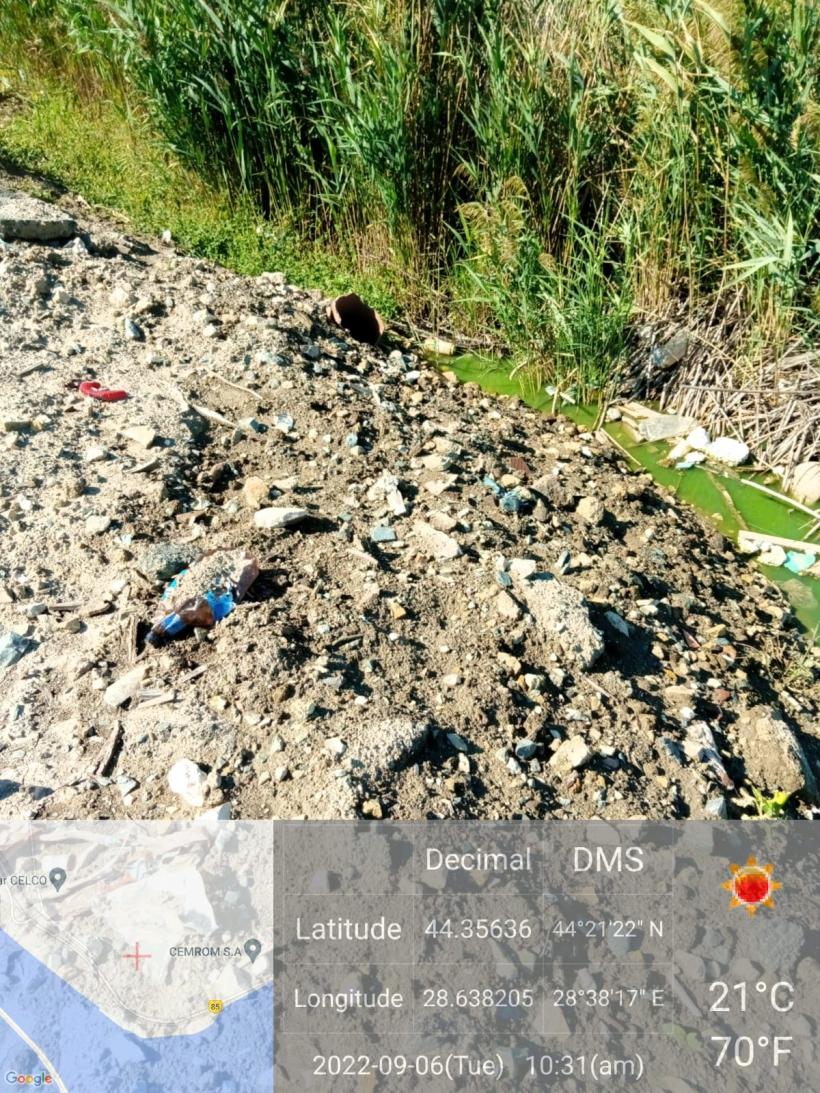 Balta Tuzla, îngropată în gunoaie. Garda de Mediu a făcut o sesizare penală 18800271