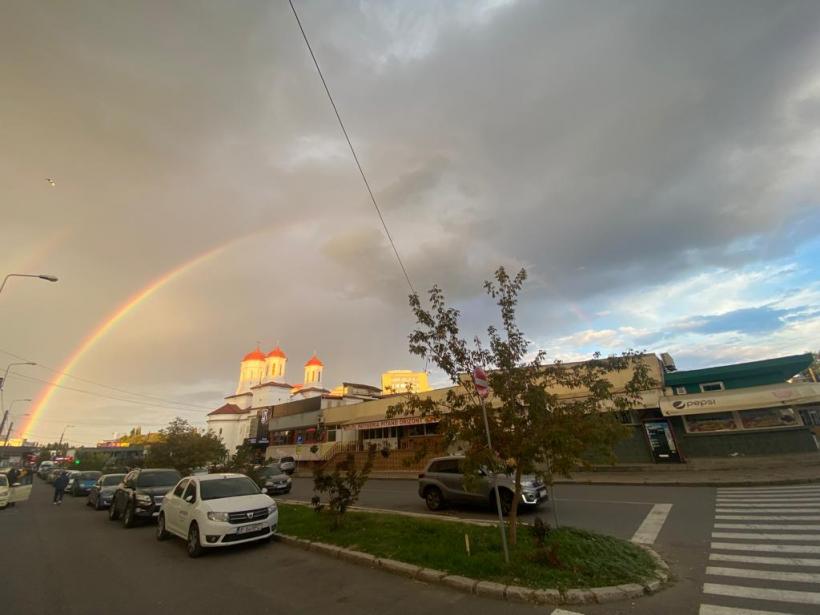 Imagini spectaculoase cu un curcubeu la Constanța 18800357