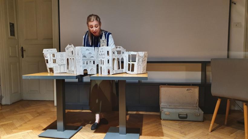 NO RA – Femininul norilor, spectacolul dedicat Norei Iuga, este reluat din această toamnă la Muzeul Național al Literaturii Române 18800593