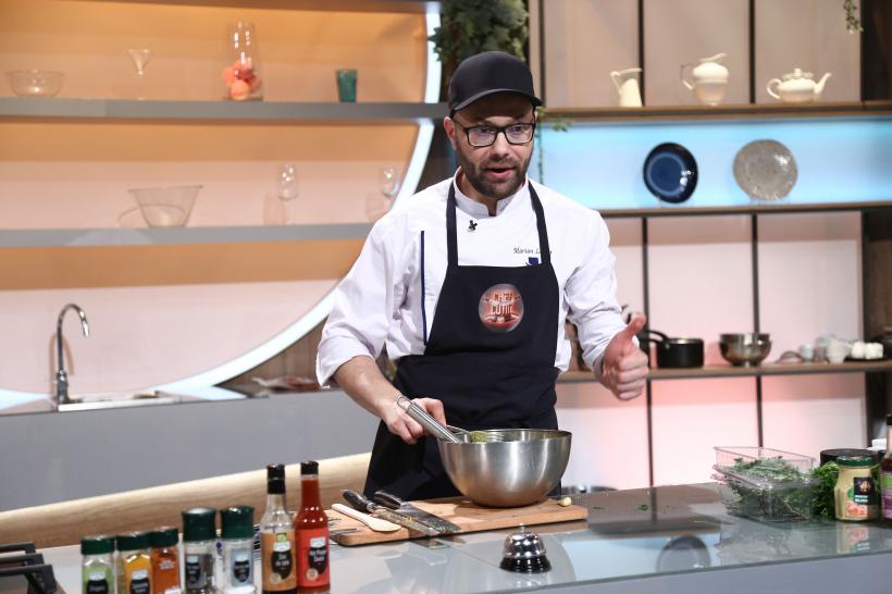 Chefi la cuțite, lider de piață cu ediția de luni.  În seara aceasta, jurații au parte de o provocare inedită:  sunt chemați la bancurile de lucru legați la ochi! 18800920