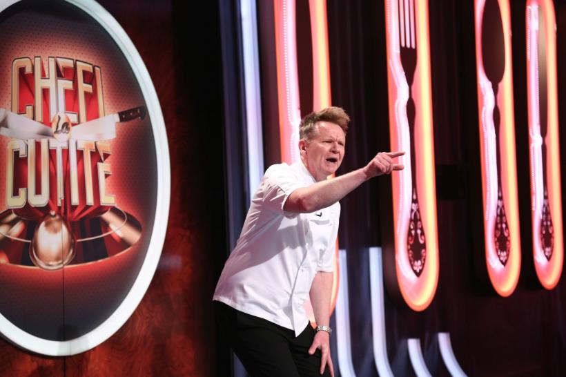 Chefi la cuțite, din nou lider de audiență.  În seara aceasta, jurații primesc vizita lui Gordon Ramsay. Chef Florin Dumitrescu: ”Am fost toți trei depășiți de moment. Am rămas fără cuvinte” 18801102