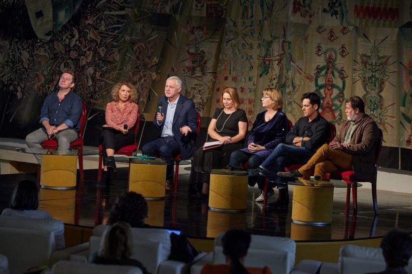 Ştefan Bănică, Emilia Popescu, Pavel Bartoş, Demeter Andras la lansarea Aplauze pentru poet 2022 18801206