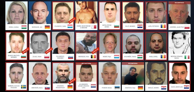 Cine sunt cei 6 români de pe lista „most wanted” de la Europol