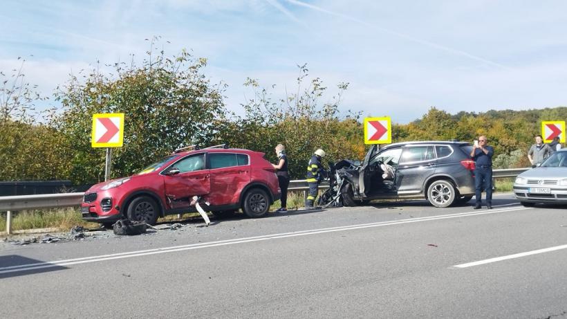 VIDEO Cluj: Accident grav, în zona Feleacu