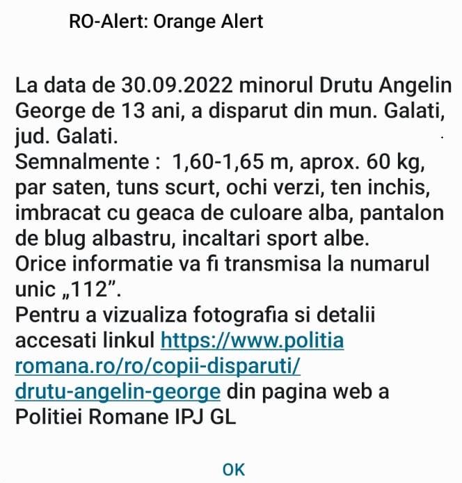 Ro-Alert a dat rezultate. Copilul dispărut din Galați a fost găsit în Gara de Nord din București