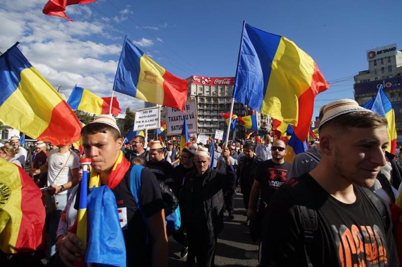 Două dosare penale și șapte sancțiuni după protestul din București
