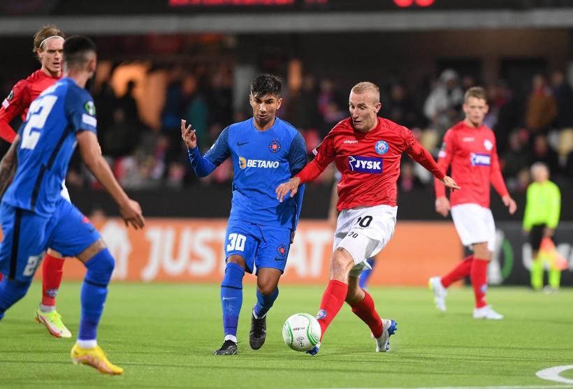 Silkeborg – FCSB 5-0. Echipa rezervelor lui Dică a făcut figurație în Danemarca