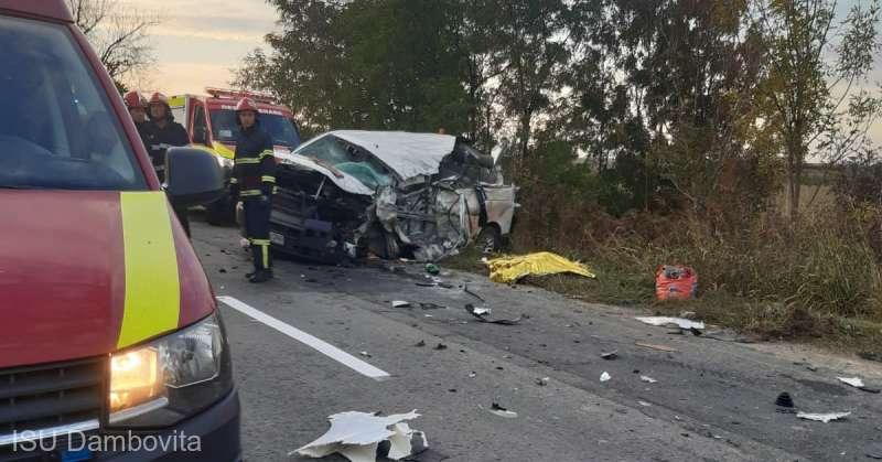 Accident grav pe DN 7. Două persoane au murit. A fost chemat elicopterul SMURD 18802650