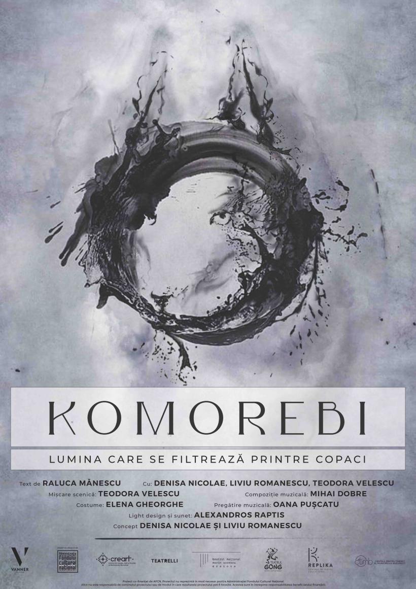 „KOMOREBI. Lumina care se filtrează printre copaci” poate fi vizionată la Teatrelli,  în cadrul seriei „Spectacole independente în premieră” 18802622
